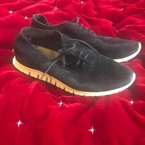 Cole Haan Black Suede Sneakers